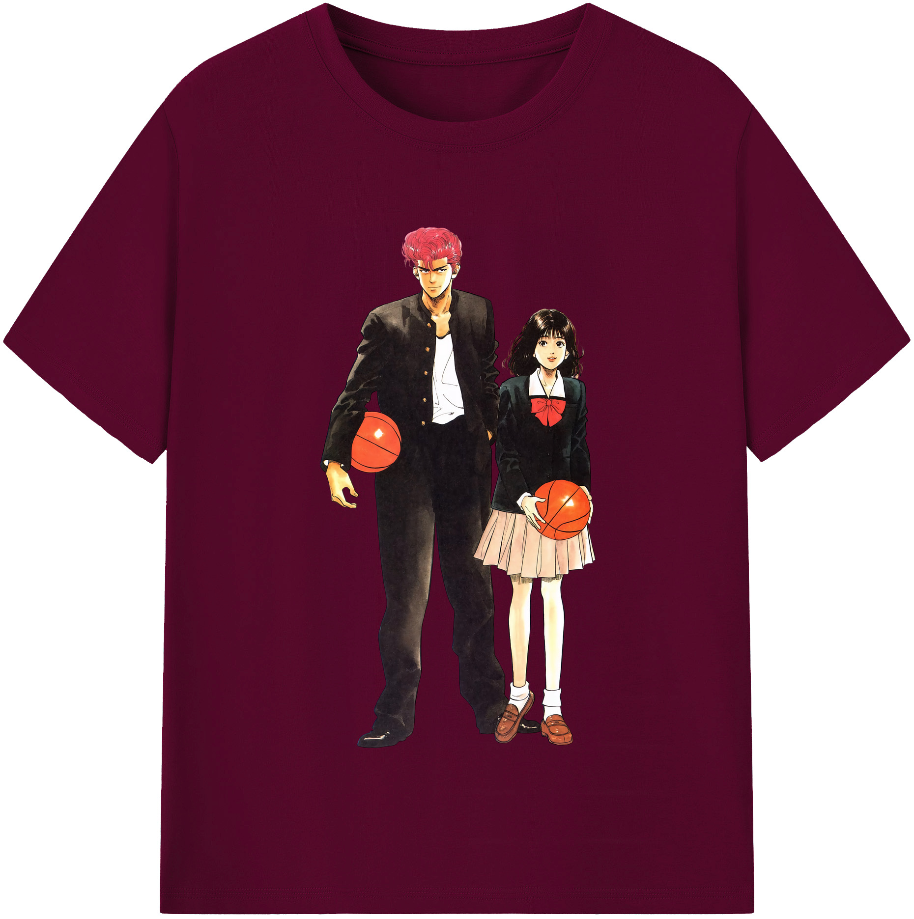（画像用） SLAM DUNK／スラムダンク レディースカジュアルプリントTシャツ（綿100％）
